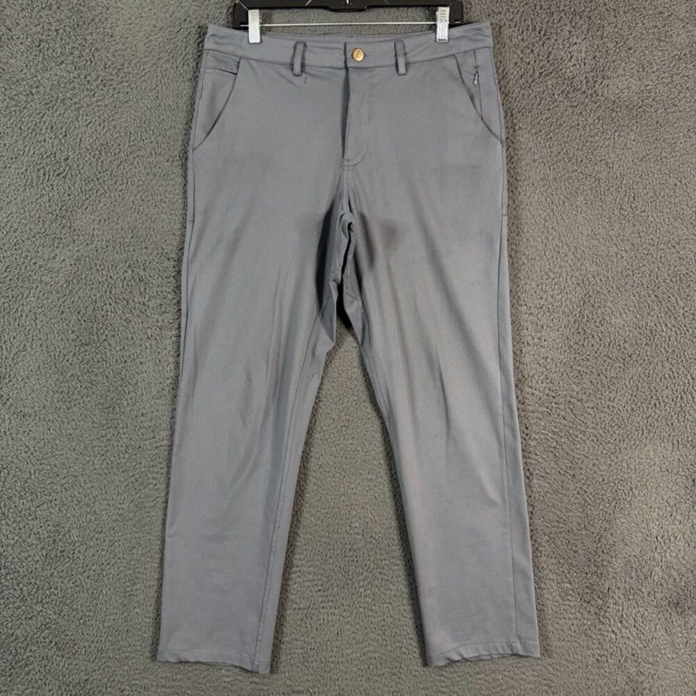 Barbell Apparel Pants Mens 32x29 Gray Anything Chino Stretch Casual Athleisure